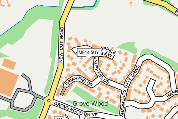 ME14 5UY map - OS OpenMap – Local (Ordnance Survey)