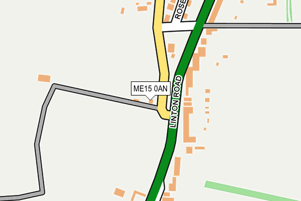 ME15 0AN map - OS OpenMap – Local (Ordnance Survey)