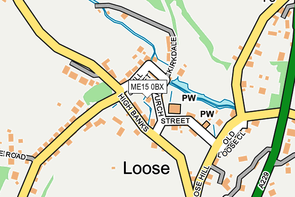 ME15 0BX map - OS OpenMap – Local (Ordnance Survey) ME15 0BX map - OS OpenMap – Local (Ordnance Survey)