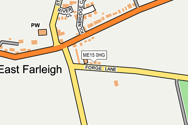 ME15 0HG map - OS OpenMap – Local (Ordnance Survey) ME15 0HG map - OS OpenMap – Local (Ordnance Survey)