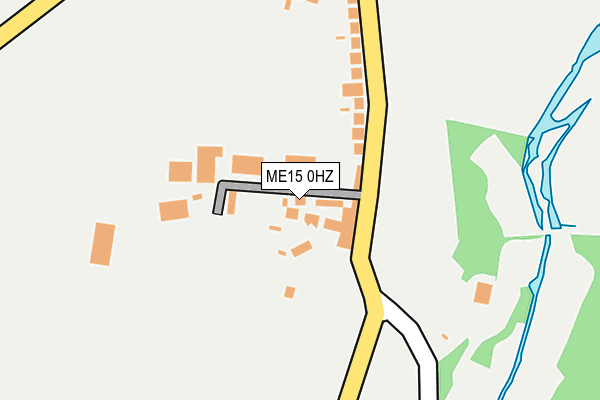ME15 0HZ map - OS OpenMap – Local (Ordnance Survey) ME15 0HZ map - OS OpenMap – Local (Ordnance Survey)