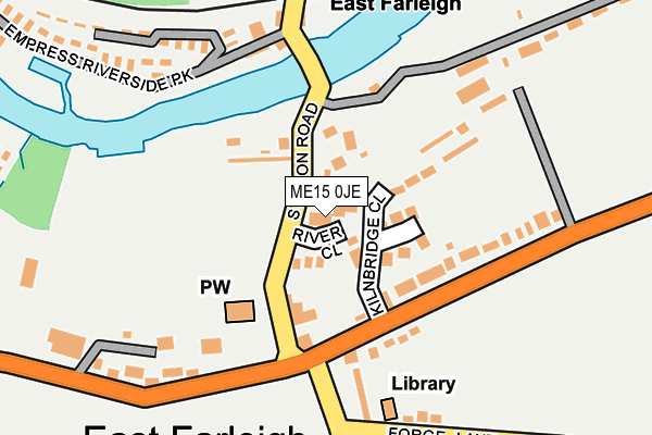 ME15 0JE map - OS OpenMap – Local (Ordnance Survey) ME15 0JE map - OS OpenMap – Local (Ordnance Survey)