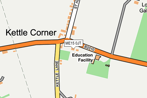 ME15 0JT map - OS OpenMap – Local (Ordnance Survey) ME15 0JT map - OS OpenMap – Local (Ordnance Survey)