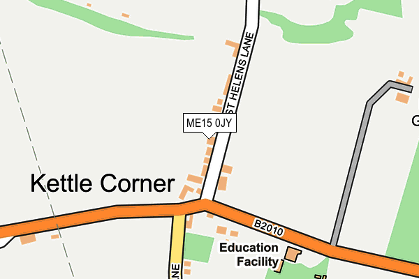 ME15 0JY map - OS OpenMap – Local (Ordnance Survey)