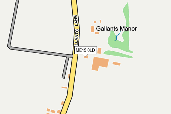 ME15 0LD map - OS OpenMap – Local (Ordnance Survey)