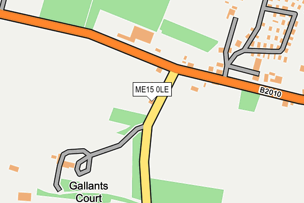 ME15 0LE map - OS OpenMap – Local (Ordnance Survey)