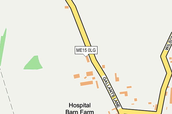 ME15 0LG map - OS OpenMap – Local (Ordnance Survey) ME15 0LG map - OS OpenMap – Local (Ordnance Survey)