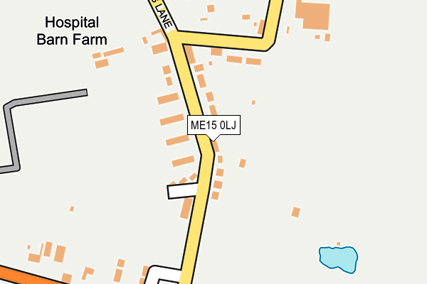 ME15 0LJ map - OS OpenMap – Local (Ordnance Survey) ME15 0LJ map - OS OpenMap – Local (Ordnance Survey)