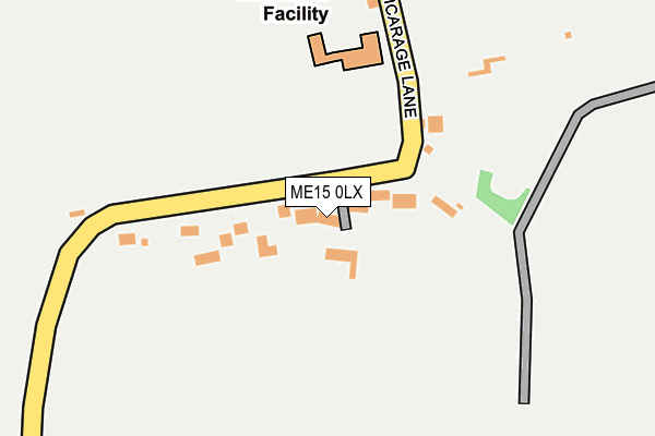 ME15 0LX map - OS OpenMap – Local (Ordnance Survey) ME15 0LX map - OS OpenMap – Local (Ordnance Survey)