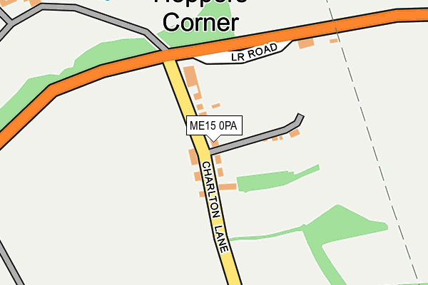 ME15 0PA map - OS OpenMap – Local (Ordnance Survey) ME15 0PA map - OS OpenMap – Local (Ordnance Survey)