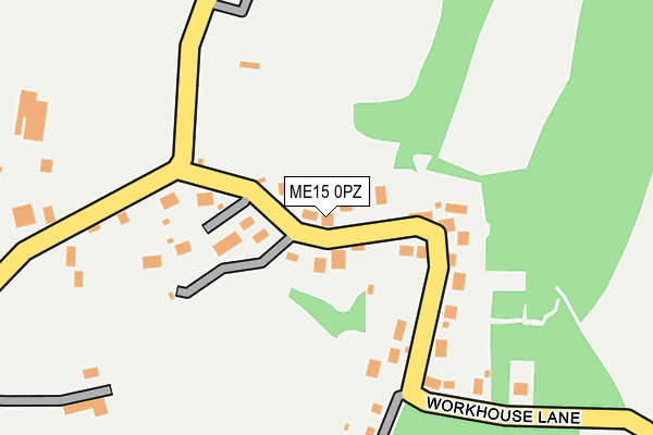 ME15 0PZ map - OS OpenMap – Local (Ordnance Survey) ME15 0PZ map - OS OpenMap – Local (Ordnance Survey)