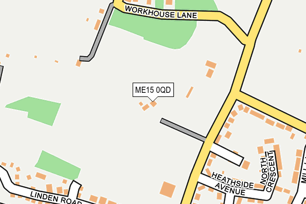 ME15 0QD map - OS OpenMap – Local (Ordnance Survey) ME15 0QD map - OS OpenMap – Local (Ordnance Survey)