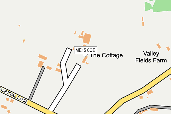 ME15 0QE map - OS OpenMap – Local (Ordnance Survey)