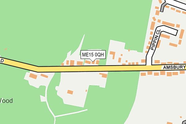 ME15 0QH map - OS OpenMap – Local (Ordnance Survey) ME15 0QH map - OS OpenMap – Local (Ordnance Survey)