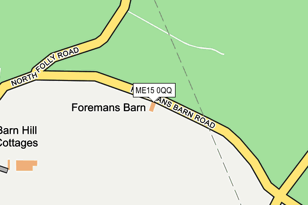 ME15 0QQ map - OS OpenMap – Local (Ordnance Survey) ME15 0QQ map - OS OpenMap – Local (Ordnance Survey)