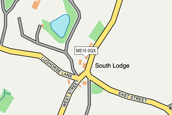 ME15 0QX map - OS OpenMap – Local (Ordnance Survey) ME15 0QX map - OS OpenMap – Local (Ordnance Survey)