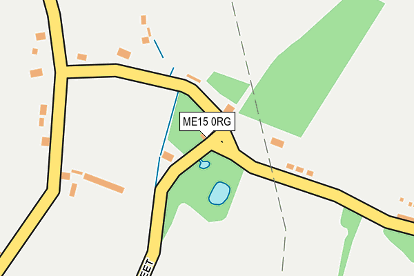 ME15 0RG map - OS OpenMap – Local (Ordnance Survey) ME15 0RG map - OS OpenMap – Local (Ordnance Survey)