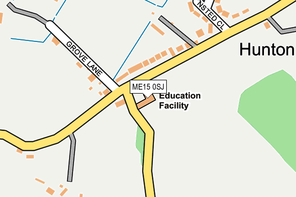 ME15 0SJ map - OS OpenMap – Local (Ordnance Survey)