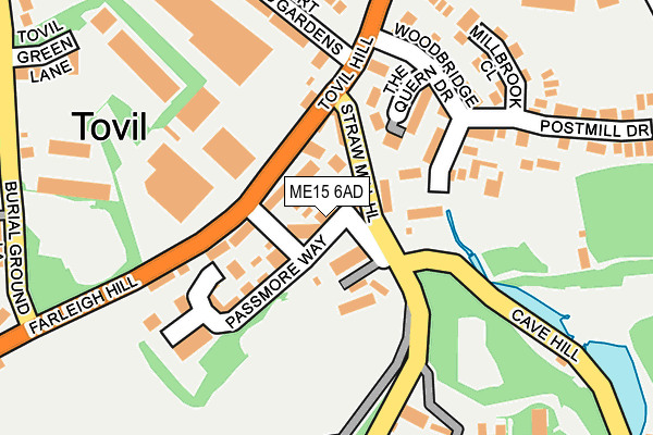 ME15 6AD map - OS OpenMap – Local (Ordnance Survey) ME15 6AD map - OS OpenMap – Local (Ordnance Survey)