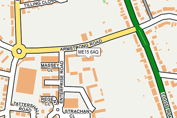ME15 6AQ map - OS OpenMap – Local (Ordnance Survey) ME15 6AQ map - OS OpenMap – Local (Ordnance Survey)