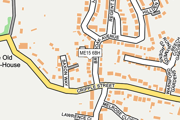 ME15 6BH map - OS OpenMap – Local (Ordnance Survey) ME15 6BH map - OS OpenMap – Local (Ordnance Survey)
