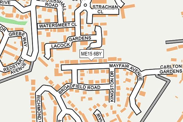 ME15 6BY map - OS OpenMap – Local (Ordnance Survey) ME15 6BY map - OS OpenMap – Local (Ordnance Survey)