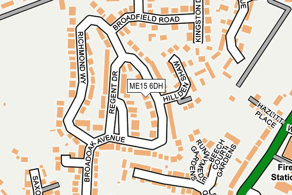 ME15 6DH map - OS OpenMap – Local (Ordnance Survey) ME15 6DH map - OS OpenMap – Local (Ordnance Survey)