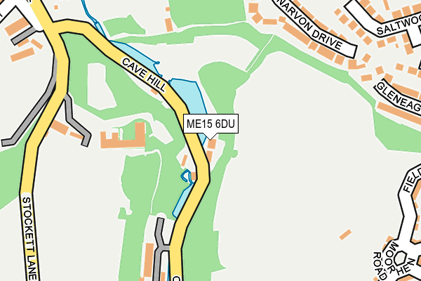 ME15 6DU map - OS OpenMap – Local (Ordnance Survey)
