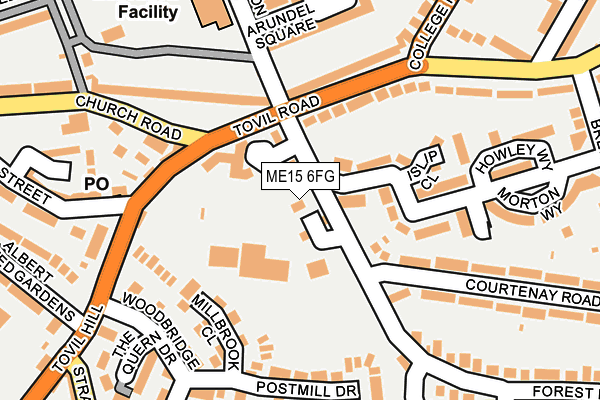ME15 6FG map - OS OpenMap – Local (Ordnance Survey) ME15 6FG map - OS OpenMap – Local (Ordnance Survey)
