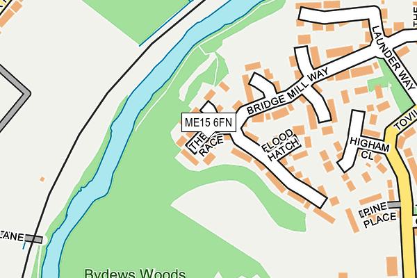 ME15 6FN map - OS OpenMap – Local (Ordnance Survey)