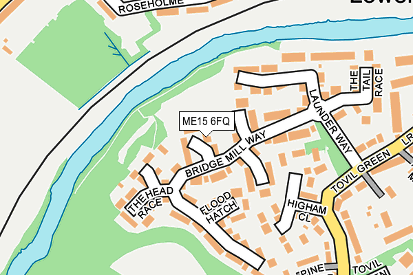 ME15 6FQ map - OS OpenMap – Local (Ordnance Survey) ME15 6FQ map - OS OpenMap – Local (Ordnance Survey)