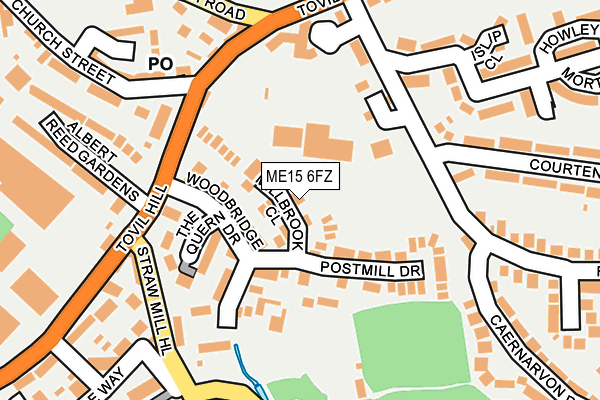 ME15 6FZ map - OS OpenMap – Local (Ordnance Survey) ME15 6FZ map - OS OpenMap – Local (Ordnance Survey)