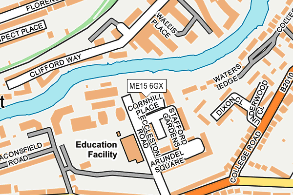 ME15 6GX map - OS OpenMap – Local (Ordnance Survey) ME15 6GX map - OS OpenMap – Local (Ordnance Survey)