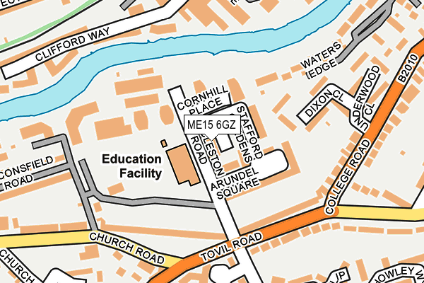 ME15 6GZ map - OS OpenMap – Local (Ordnance Survey) ME15 6GZ map - OS OpenMap – Local (Ordnance Survey)
