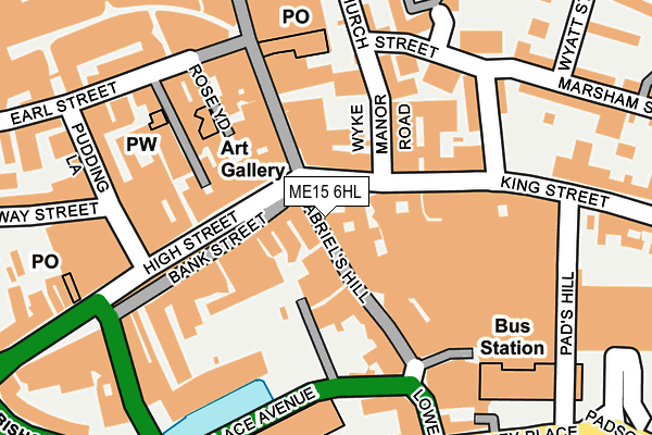 ME15 6HL map - OS OpenMap – Local (Ordnance Survey)