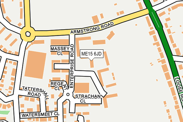 ME15 6JD map - OS OpenMap – Local (Ordnance Survey)
