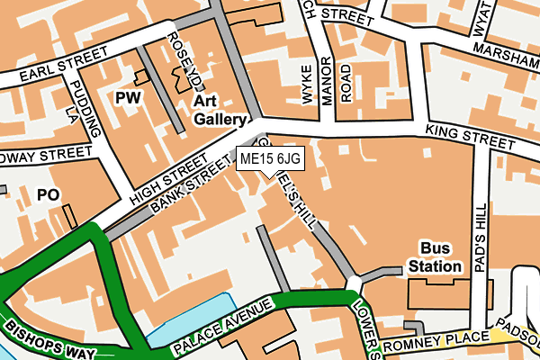 ME15 6JG map - OS OpenMap – Local (Ordnance Survey) ME15 6JG map - OS OpenMap – Local (Ordnance Survey)