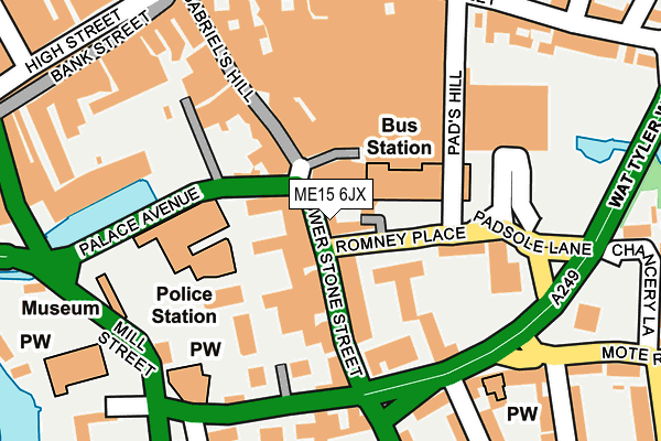 ME15 6JX map - OS OpenMap – Local (Ordnance Survey)