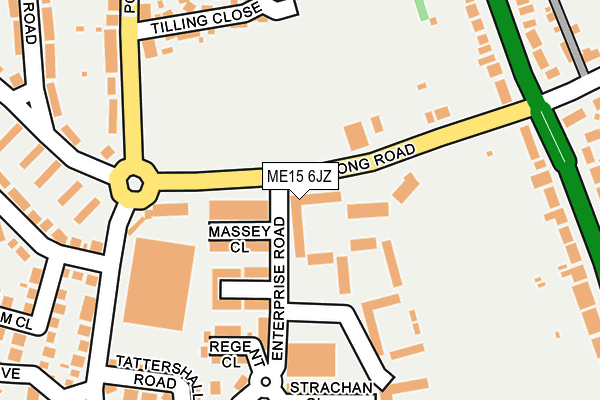 ME15 6JZ map - OS OpenMap – Local (Ordnance Survey) ME15 6JZ map - OS OpenMap – Local (Ordnance Survey)