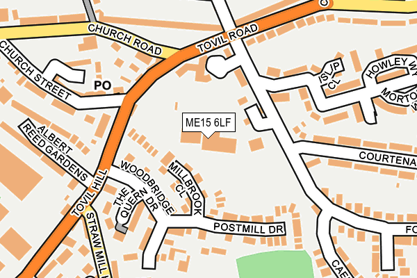 ME15 6LF map - OS OpenMap – Local (Ordnance Survey) ME15 6LF map - OS OpenMap – Local (Ordnance Survey)