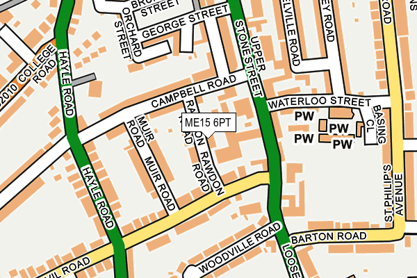 ME15 6PT map - OS OpenMap – Local (Ordnance Survey) ME15 6PT map - OS OpenMap – Local (Ordnance Survey)