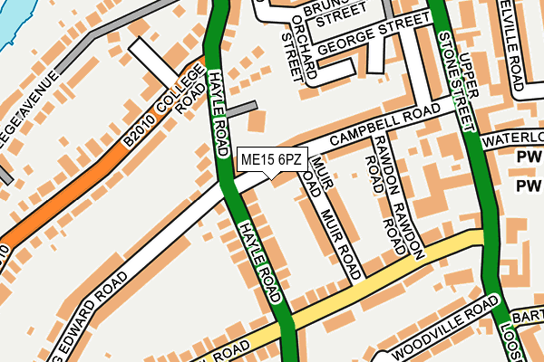 ME15 6PZ map - OS OpenMap – Local (Ordnance Survey) ME15 6PZ map - OS OpenMap – Local (Ordnance Survey)