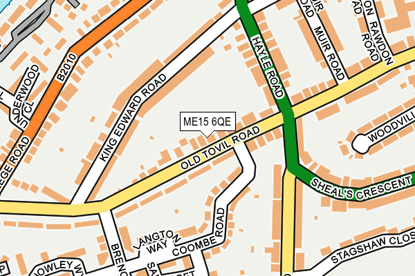 ME15 6QE map - OS OpenMap – Local (Ordnance Survey) ME15 6QE map - OS OpenMap – Local (Ordnance Survey)