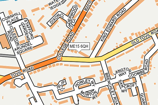 ME15 6QH map - OS OpenMap – Local (Ordnance Survey) ME15 6QH map - OS OpenMap – Local (Ordnance Survey)