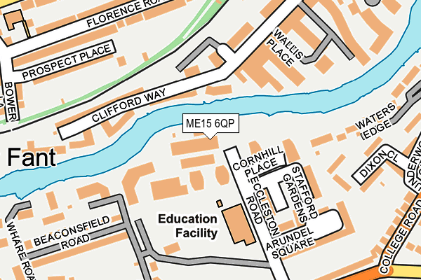 ME15 6QP map - OS OpenMap – Local (Ordnance Survey)
