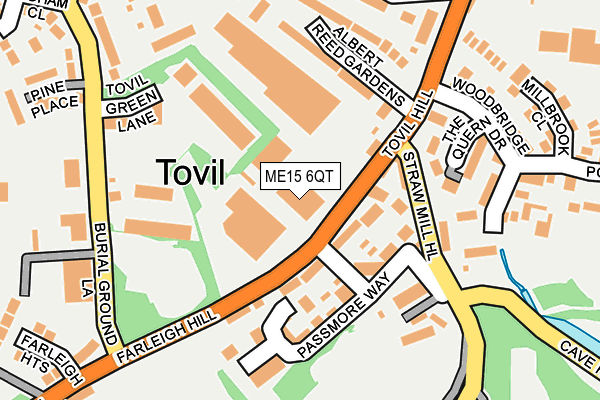 ME15 6QT map - OS OpenMap – Local (Ordnance Survey) ME15 6QT map - OS OpenMap – Local (Ordnance Survey)