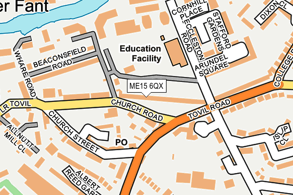 ME15 6QX map - OS OpenMap – Local (Ordnance Survey) ME15 6QX map - OS OpenMap – Local (Ordnance Survey)