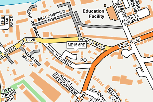 ME15 6RE map - OS OpenMap – Local (Ordnance Survey) ME15 6RE map - OS OpenMap – Local (Ordnance Survey)