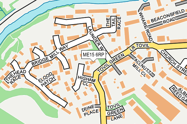 ME15 6RP map - OS OpenMap – Local (Ordnance Survey) ME15 6RP map - OS OpenMap – Local (Ordnance Survey)