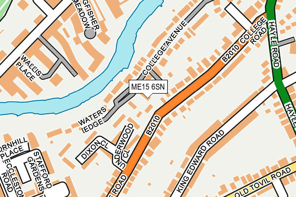 ME15 6SN map - OS OpenMap – Local (Ordnance Survey) ME15 6SN map - OS OpenMap – Local (Ordnance Survey)